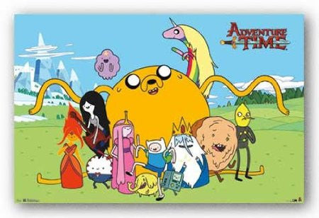 Adventure Time – Group Cartoon RP5796 22x34  Used Poster UPC017681057964