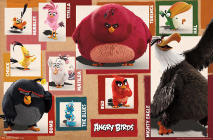Angry Birds - Chart Movie Poster 22x34 RP14446 UPC882663044467