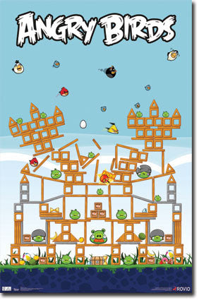 Angry Birds – Pig Fort RP1400 New Game Poster 22x34