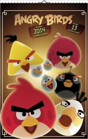 Angry Birds 2014 Oversized Wall Calendar New