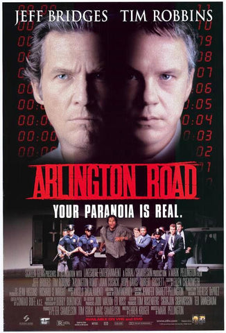 Arlington Road Movie Poster 27x40 Used Jeff Bridges, Tim Robbins