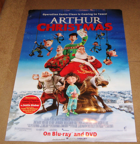 Arthur Christmas Movie Poster 27x40 Used