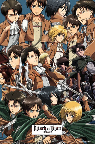 Attack on Titan - Collage Poster 22x34 RP14037 UPC882663040377