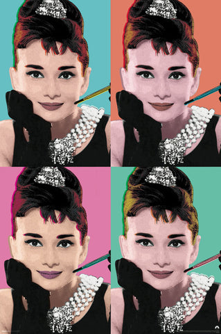 Audrey Hepburn - Pop Art Poster 24x36 RP10089 UPC882663000890 PAS0520