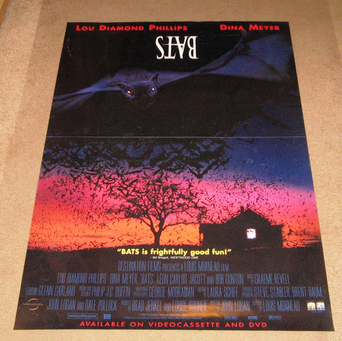 Bats Movie Poster 27x40  Used Lou Diamond Phillips