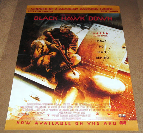 Black Hawk Down Movie Poster 27x40 Used