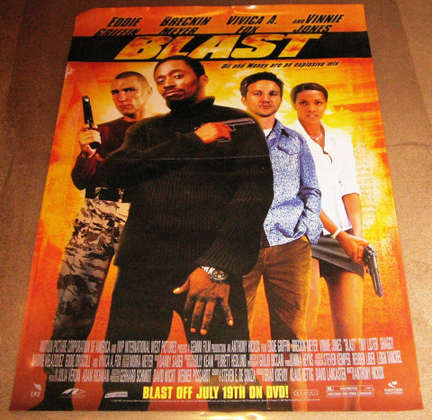 Blast Movie Poster 2004 27x40 Used Eddie Griffin, Vinny Jones, Brekin Meyer, Vivica A. Fox