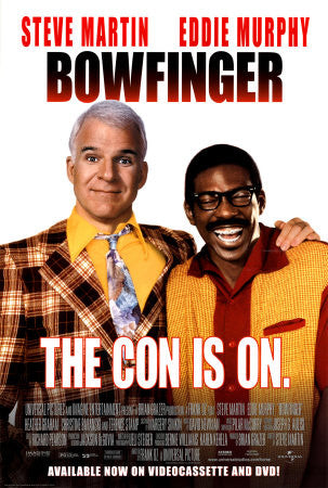 Bowfinger Movie Poster The Con is On 1999 27X40 Used Steve Martin, Eddie Murphy