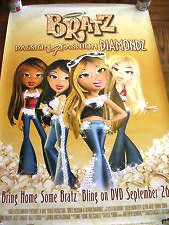 Bratz Passion 4 Fashion Diamondz Movie Poster 27x40 Used