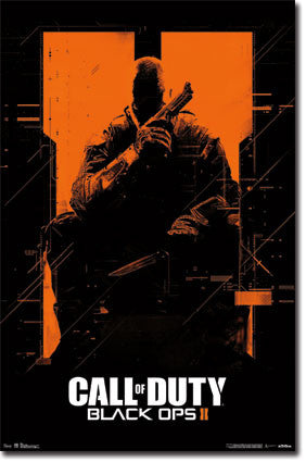 CODBOII - Orange Game Poster 22x34 RP5802 UPC017681058022 Call of Duty Black Ops 2 COD