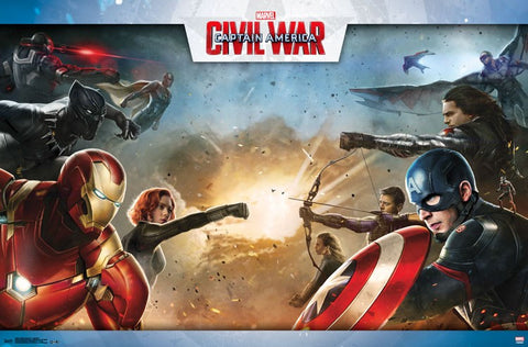Captain America 3 - Civil War Movie Poster RP14070 UPC882663040704 23x34