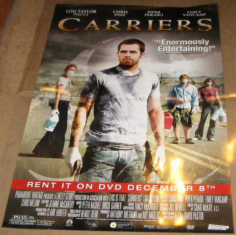 Carriers 2009 Movie Poster 27x40 Used Chris Pine
