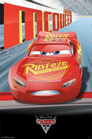 Cars 3 - Lightning Movie Poster RP15093 22x34 UPC882663050932 Disney Pixar