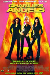 Charlie's Angels 2000 Movie Poster 27x40 Used Drew Barrymore, LL Cool J, Bill Murray, Cameron Diaz, Tim Curray