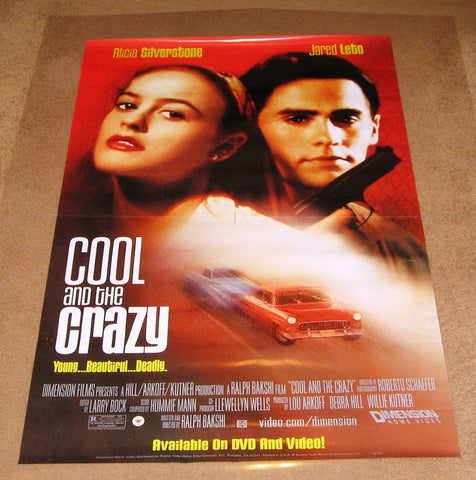 Cool and the Crazy Movie Poster 27x40 Used Jared Leto, Bradford Tatum, Matthew Flint, Joseph G Medalis, Rodrigo Obregón, Tuesday Knight, Jennifer Blanc, John Hawkes, Michael Lowry, Christine Harnos, Catherine Nagan, Alicia Silverstone, John Kapelos