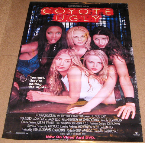 Coyote Ugly Movie Poster 27x40 Used Tara Nicole Hughes, Ellen Cleghorne, Adam Garcia, Patty Tobin, Bridget Moynahan, Elizabeth Beckwith, Michael Weston, Kaitlin Olson, Johnny Knoxville, Frank Medrano