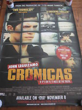 Cronicas Movie Poster 27x40 Double Sided Poster Used