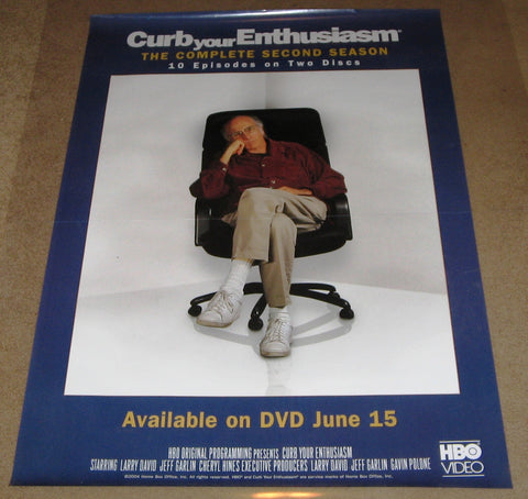 Curb Your Enthusiasm The Complete Second Season Movie Poster 27x40  Used