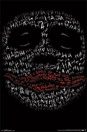 Dark Knight - Face  Movie Poster 22x34 RP14217 UPC882663042173 DC Comics