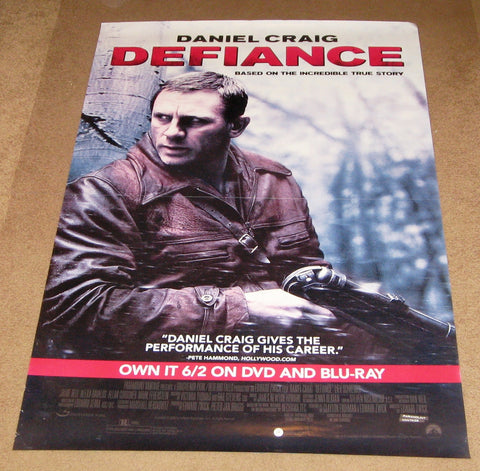 Defiance Movie Poster 27x40  Used Daniel Craig