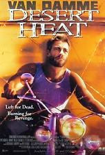 Desert Heat Movie Poster 27x40 Used Jean-Claude Van Damme