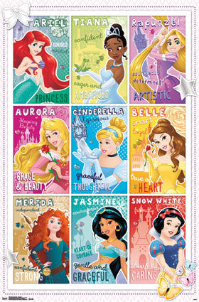 Disney Princess - Grid 2014 Poster 22x34 RP13214 UPC882663032143