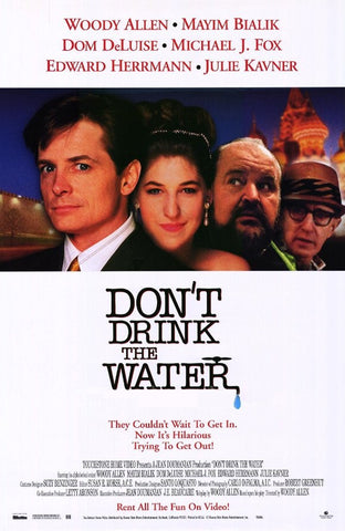 Don't Drink The Water Movie Poster 27x40 Used Michael J Fox, Ed Van Nuys, Dom DeLuise, Woody Allen