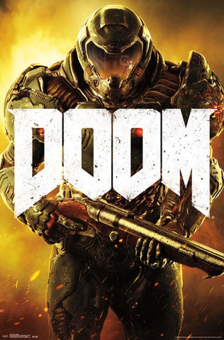 Doom - Marine Video Game Poster 22x34 RP14726 UPC882663047260