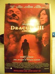 Dracula 3 Legacy Movie Poster 27x40 Wes Craven  Used Dracula III George Grigore, Stephen Billington, Valentin Popescu, Rutger Hauer, Roy Scheider, Constantin Codrescu, Jason London, Jason Scott Lee, Tom Kane, Serban Celea, Ilinca Goia, Gary J Tunnicliffe