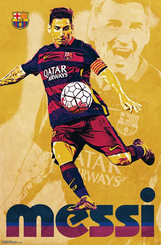 FC Barcelona - L Messi 15 Sports Poster 22x34 RP14485 UPC882663044856 Soccer