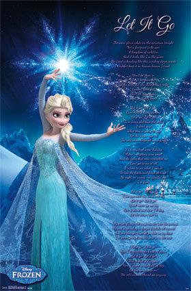 Frozen - Let It Go Movie Poster 22x34 RP14127 UPC882663041275 Disney