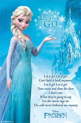Frozen - Lyrics Movie Poster 22x34 RP14128 UPC882663041282 Disney