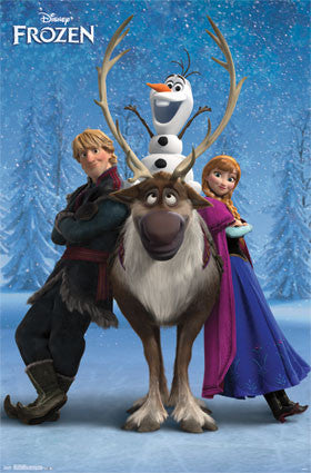 Frozen - Team Movie Poster 22x34 RP13537 Disney UPC882663035373