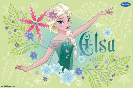 Frozen Fever - Elsa Movie Poster 22x34 RP13864 Disney UPC882663038640