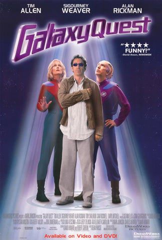 Galaxy Quest Movie Poster 27x40 Used Tim Allen Alan Rickman Sigourney Weaver