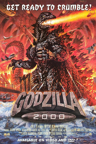 Godzilla 2000 Movie Poster 27x40 Used