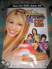 Hannah Montana Pop Star Profile Movie Poster 27x40 Used