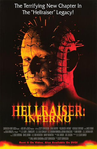 Hellraiser: Inferno Movie Poster 27x40 Used