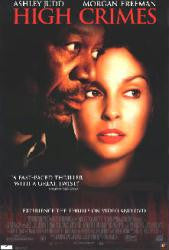 High Crimes 2002 Movie Poster 27x40 Used Morgan Freeman, Ashley Judd