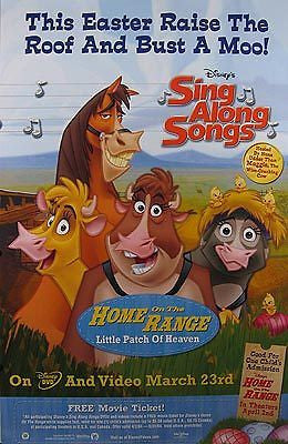 Home on the Range Little Patch of Heaven Sing Along Songs Movie Poster 27x40 Used Disney