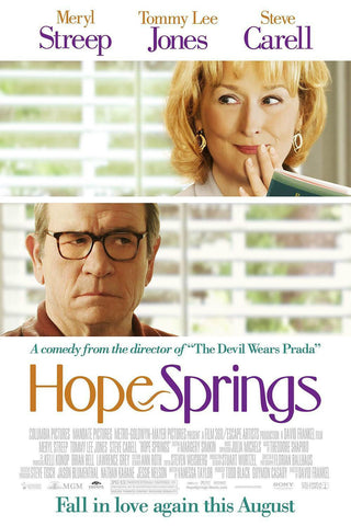 Hope Springs Movie Poster 27x40 Double Sided Rare Used Rony Clanton, Susan Misner, Tommy Lee Jones, Marin Ireland, Jack Haley, Jean Smart, Brett Rice, Elisabeth Shue, Charles Techman, Steve Carell, Bill Ladd, Mimi Rogers