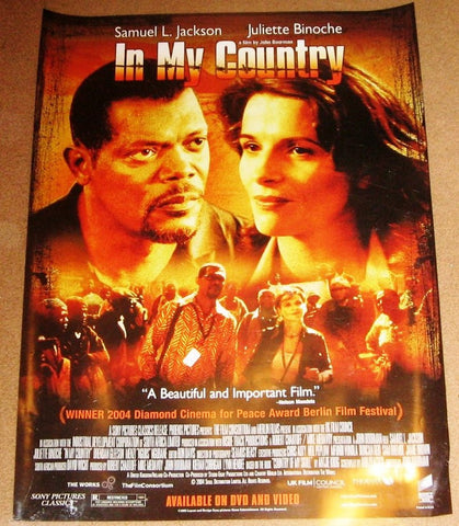 In My Country Movie Poster 11x24 Used Owen Sejake, Robert Hobbs, Andre Jacobs, Terry Norton, Anthony Fridjohn, Andrew Johnson, Samuel L Jackson, Russell Johnson, Fiona Ramsey, Aletta Bezuidenhout