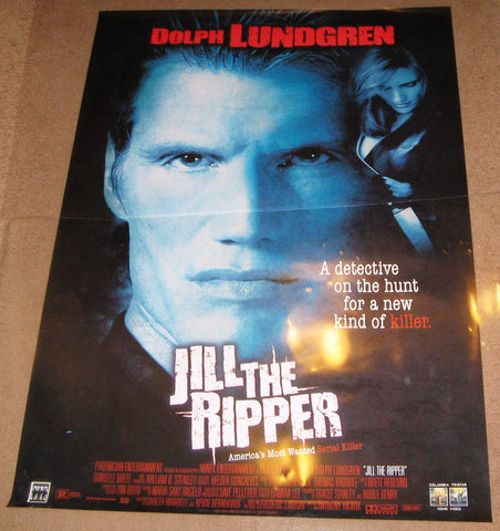 Jill The Ripper Movie Poster 27x40 Used Dolph Lundgren
