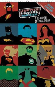 Justice League of America 16-Month 2017 Calendar 11x17 New 877007 UPC057668877079