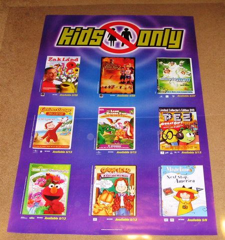Kids Only April & May 2007 Movie Poster 24x36 Used Curious George, Pez