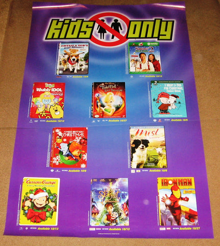 Kids Only October 2008 Movie Poster 24x36 Used Mist, Charlie Brown