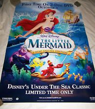 Little Mermaid, 2-Disc Special Edition Movie Poster 27x40 Used Walt Disney