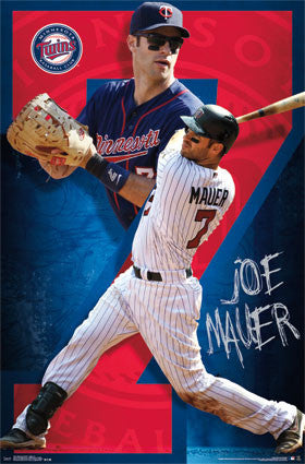 Minnesota Twins - J. Mauer 14 Sports Poster 22x34 RP13437 UPC882663034376