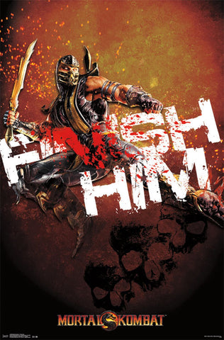 Mortal Kombat - Finish Him Game/Movie Poster 22x34 RP13299 UPC882663032990