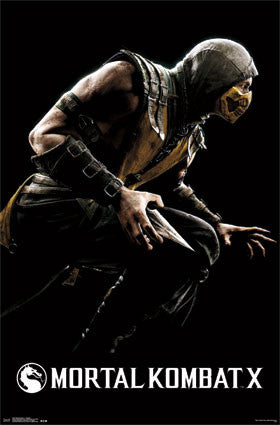 Mortal Kombat X - Scorpion Movie Poster 22x34 RP13581 UPC882663035816